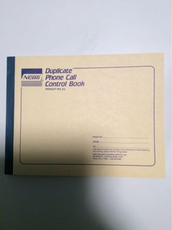 NEBS Phone Call Record Message Books Carbon paper Type 540 Record Recording Slot