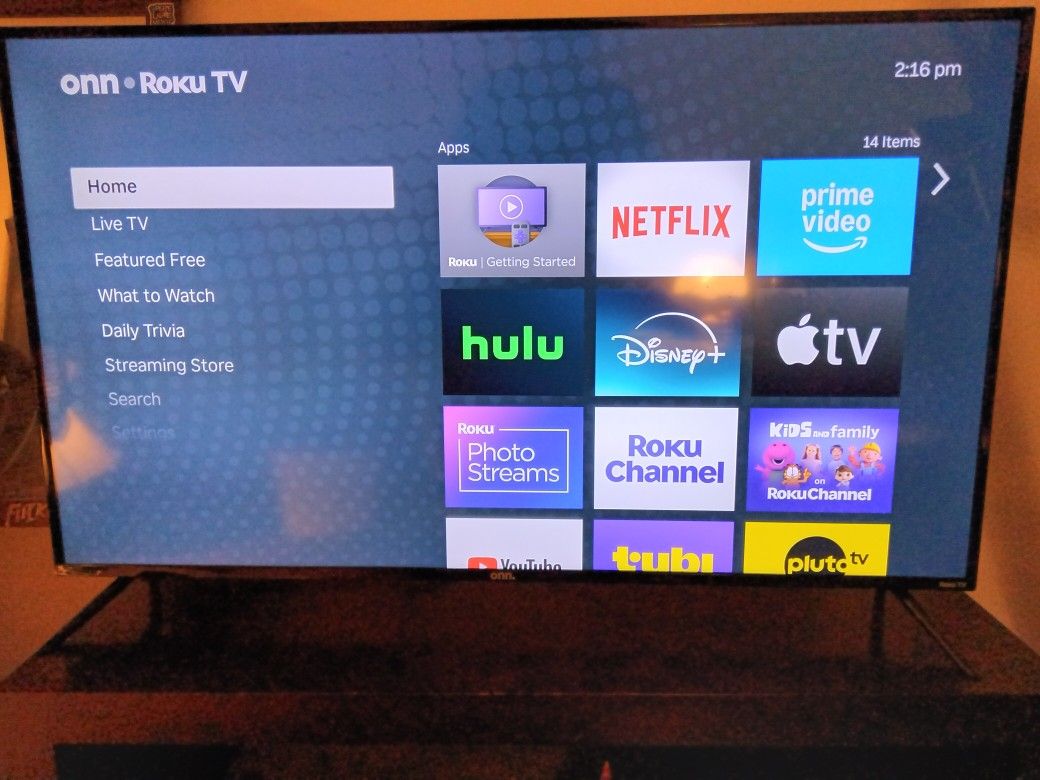 On 55" W/Remote 