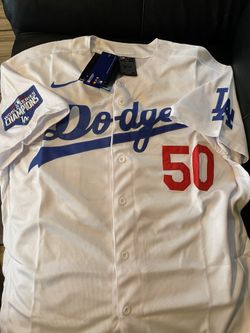 LA Dodgers Mens Mookie Betts White Jerseys