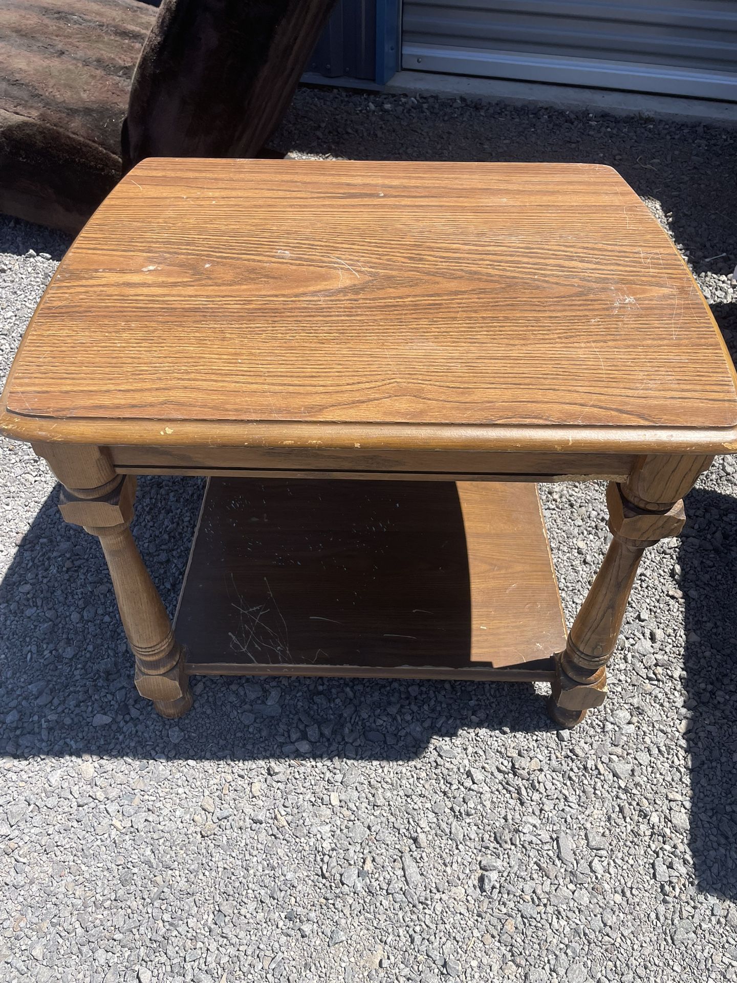 Wooden End Table Stand