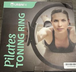 URBNFit Pilates Ring - 12" Magic Circle w/Dual Grip, Foam Pads, Pink