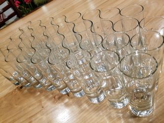 New in box 35 total cocktail appetizer tall shot glasses