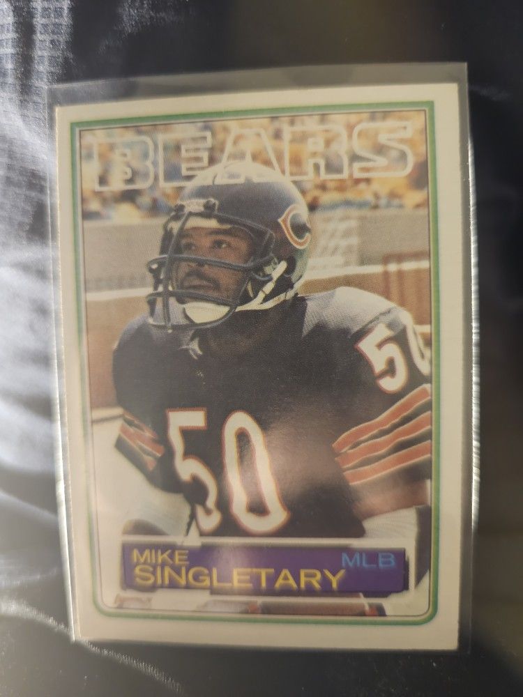 1983 Topps Mike Singletary Rookie RC #38 Football Card Chicago Bears HOF