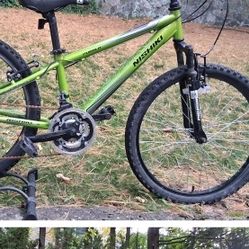 nishiki moutain bike 24 inch rims$88