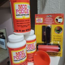 Mod Podge & Squeegee $20