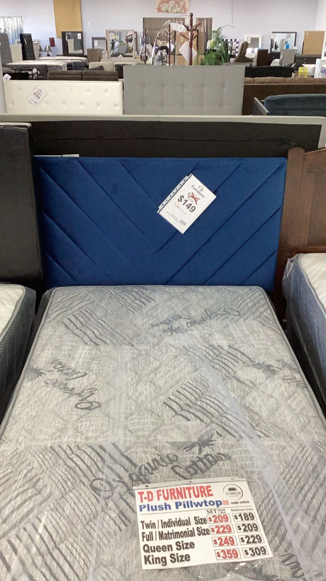 Blue Twin Bed Frame