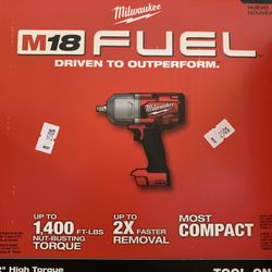 Milwaukee M18 FUEL 18V Lithium-Ion Brushless Cordless 1/2 in. Impact Wrench with Friction Ring (Tool-Only)