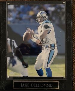 Jake Delhomme Carolina Panthers Signed Framed Plaque 