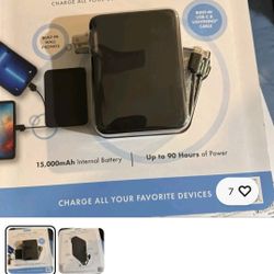 Portable Charger With Everything Built In 