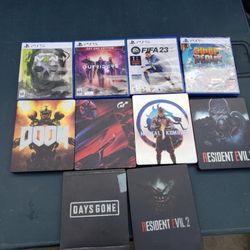 $100! For 4 New PS5 plastic Game. $30! Each. The Steelbook game is $60! Or 2 For $100!. Playstation 5 PS5 PS4 Games trade for PSA cards