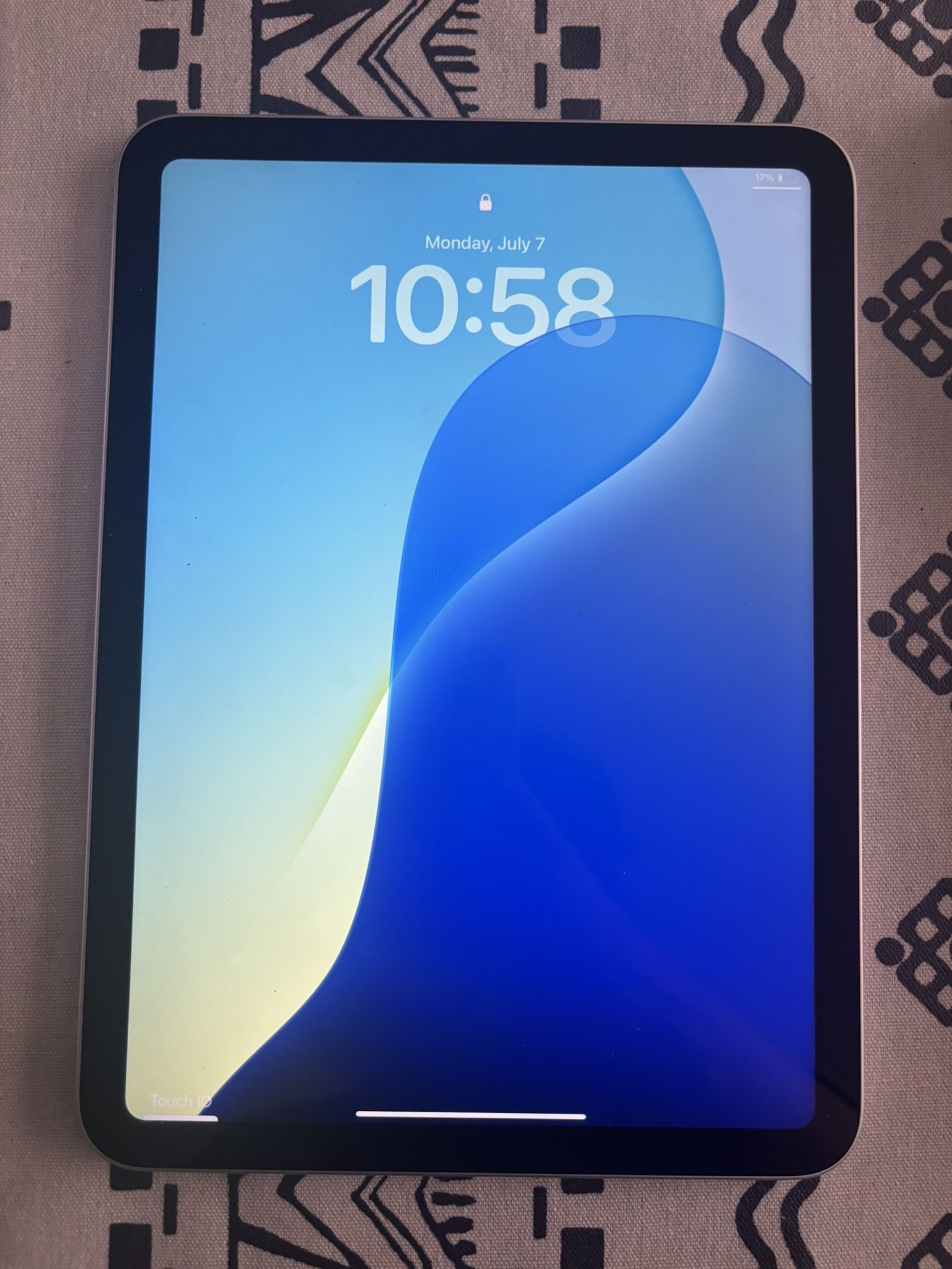 10th Gen iPad - open box, never used (includes case)