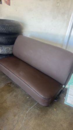 Brown Vinyl Bench Seat