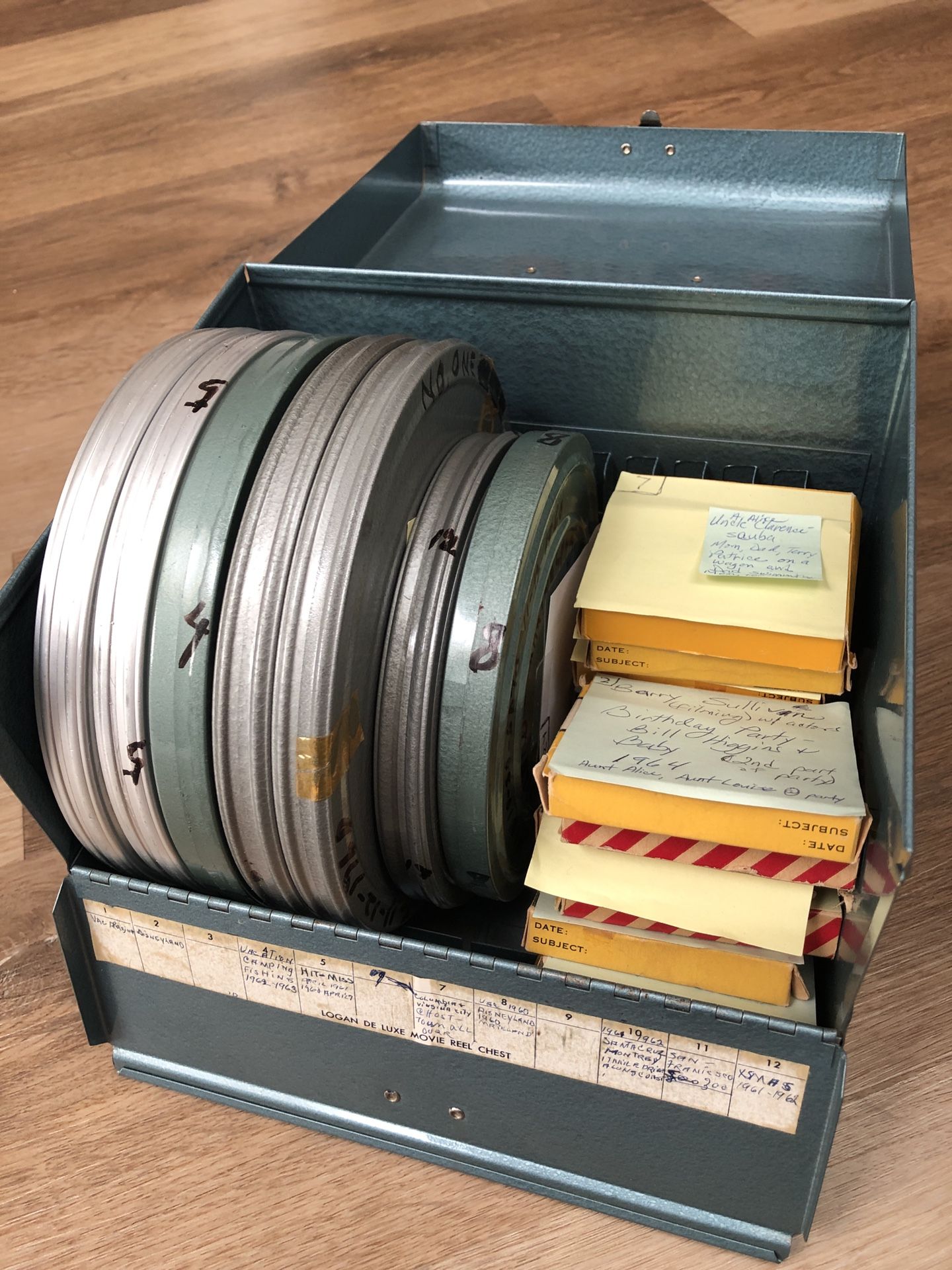 Family Reels from the 60’s in a nice metal box