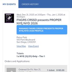 PROPER NYE : (12/31 ONLY 1 DAY PASS)