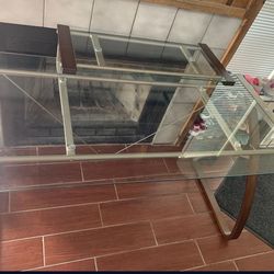 Glass desk