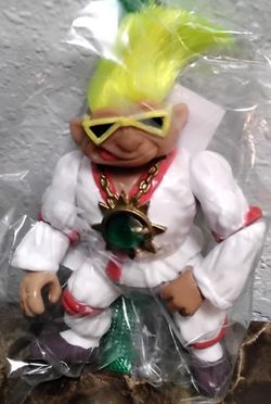 Troll with Green Jewel Necklace Figurine $10  - 1992 Ace Novelty