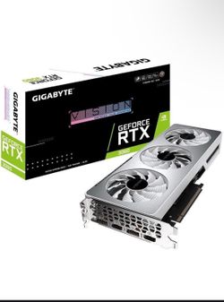 GIGABYTE GeForce RTX 3060 Vision OC 12G (REV2.0) Graphics Card, 3X WINDFORCE Fans, 12GB 192-bit GDDR6, GV-N3060VISION OC-12GD Video Card