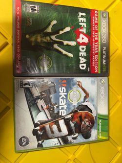 Xbox 360 Left 4 Dead & Skate 3