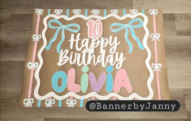 Birthday Hand Painted Banner