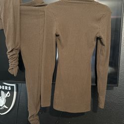 Brown 2 Piece Outfit 