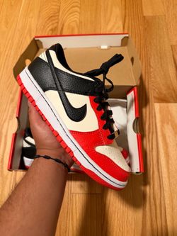 Nike Dunk Low Red Black Sail Sneakers