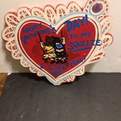 Vintage 12x14in Handmade Ornate Wood Valentine’s