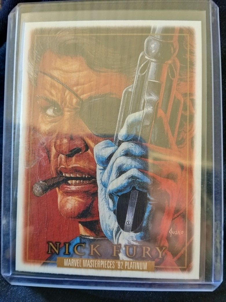1992 Skybox Marvel Masterpieces #64 Nick Fury 1st Ed
