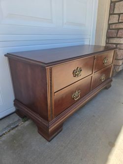 Vintage Cedar trunk  lank