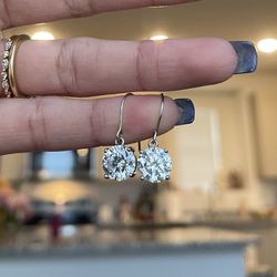 S925 Dainty Cubic Zirconia Earrings 