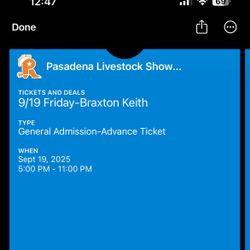Braxton Keith tickets 9/19