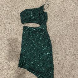 Emerald Green Sequence Dress