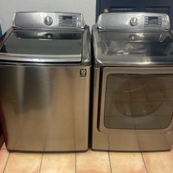 WASHER AND GAS DRYER SET  JUMBO SIZE 