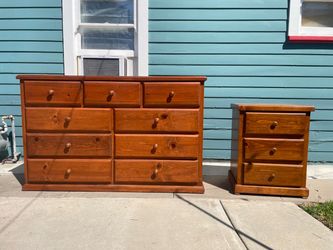 Solid Wood Dresser and Nightstand Set