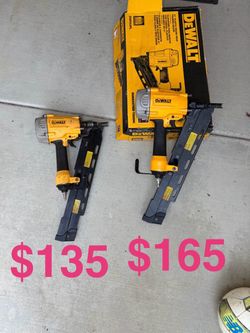 Framing fun Dewalt 21 degree air $135 used / $165 like new