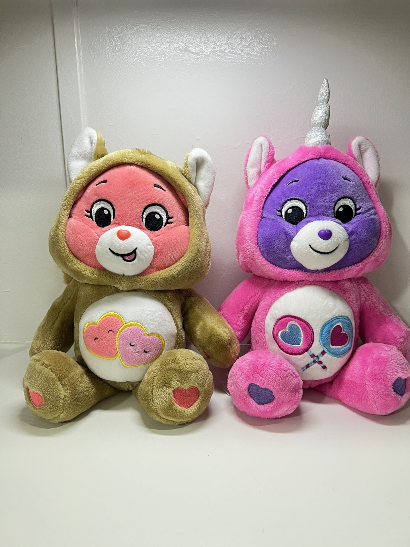 Care Bears 12" Bear Unicorn Hoodie Friends Collector Plush Care Bear 12" Lov'