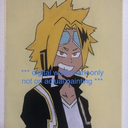denki kminari my hero academia 8X10 acrylic painting in cavas - wrapped frame