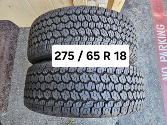 275 / 65 R 18 (2) TIRES GOODYEAR AT
