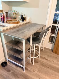 Bar Height Table with Two Stools