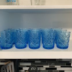 Blue Drink Glasses