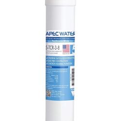 APEC ULTIMATE Series US Made 10" Inline Carbon Filter with Quick Connector (3/8"