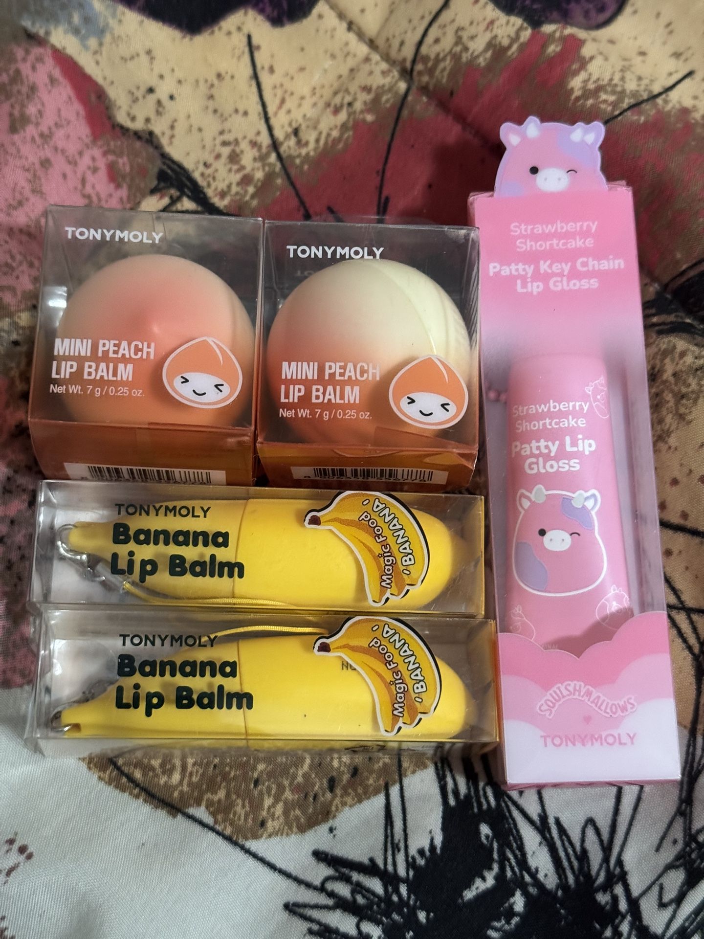 TONY MOLY Lip Balm Made In Korea with Keychain $10 each take 5 bonus free 1 Maybelline Lip Gloss