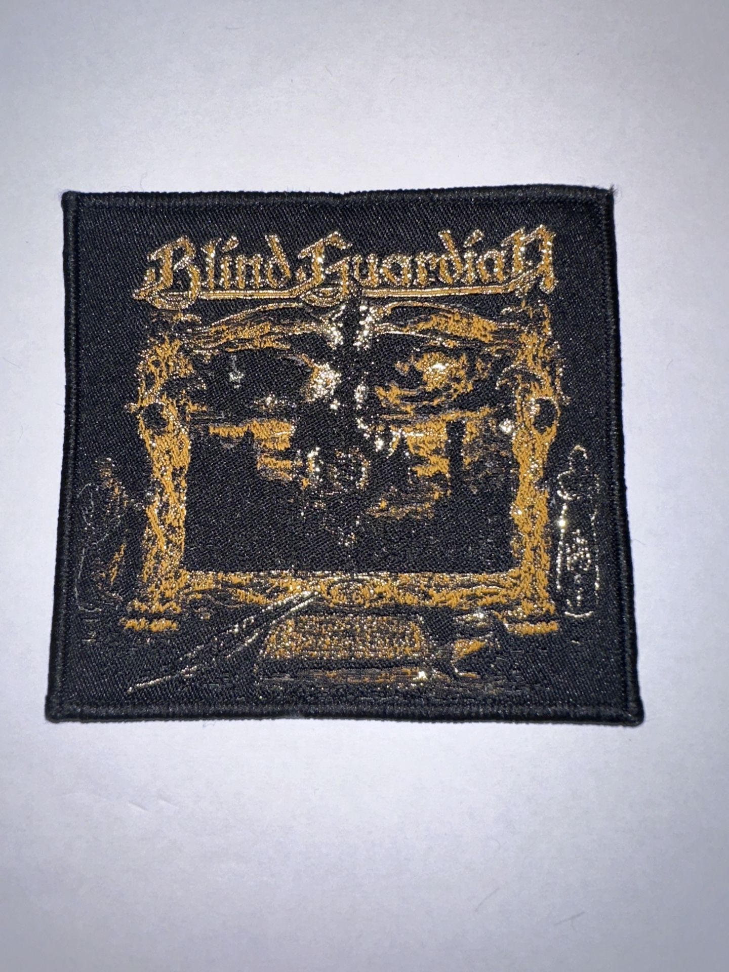 BLIND GUARDIAN, SEW ON BLACK BORDER WOVEN PATCH