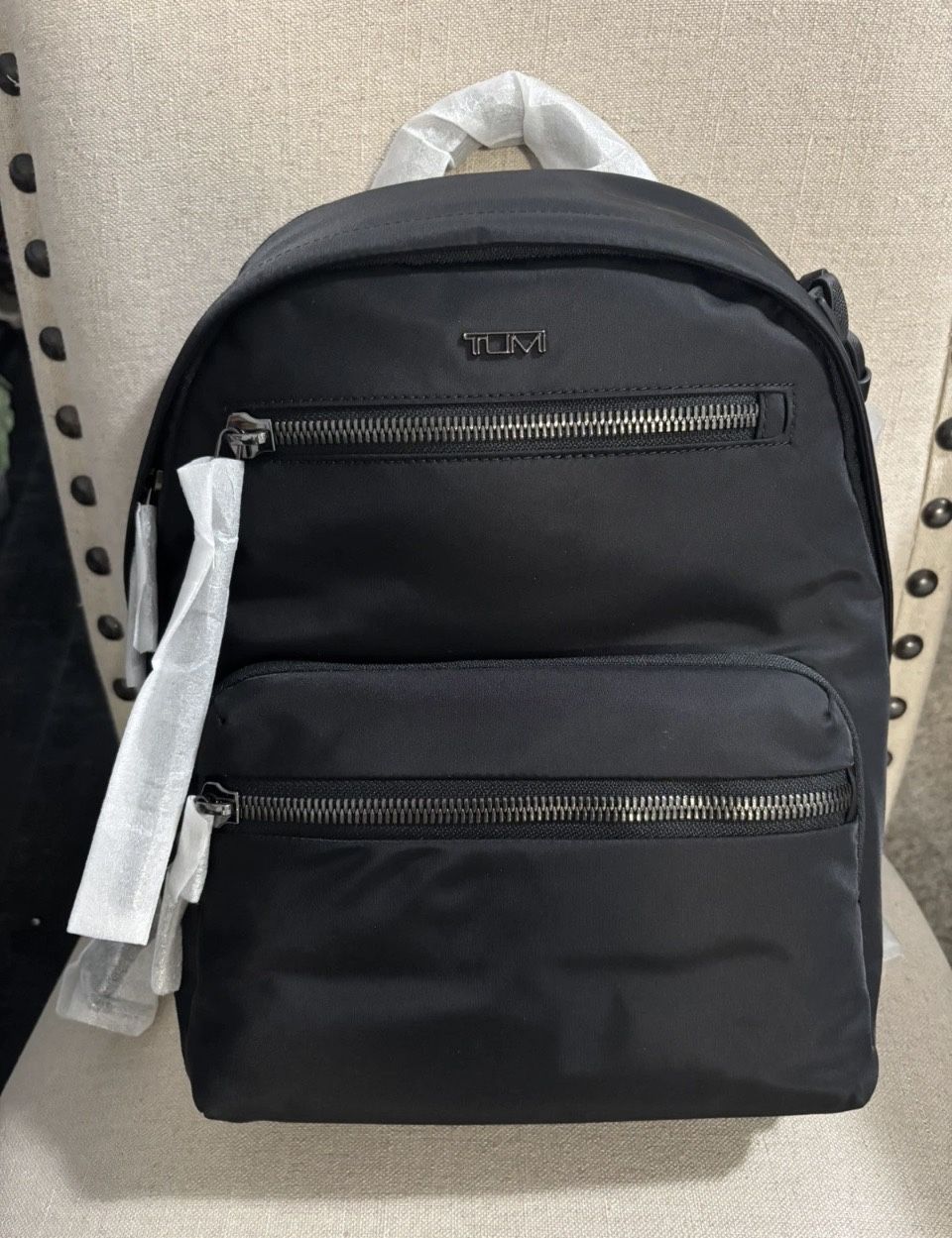 **TUMI -New With Tags~Voyageur Denver Backpack Black** Retails for $395