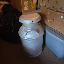 Antique Milk Container.