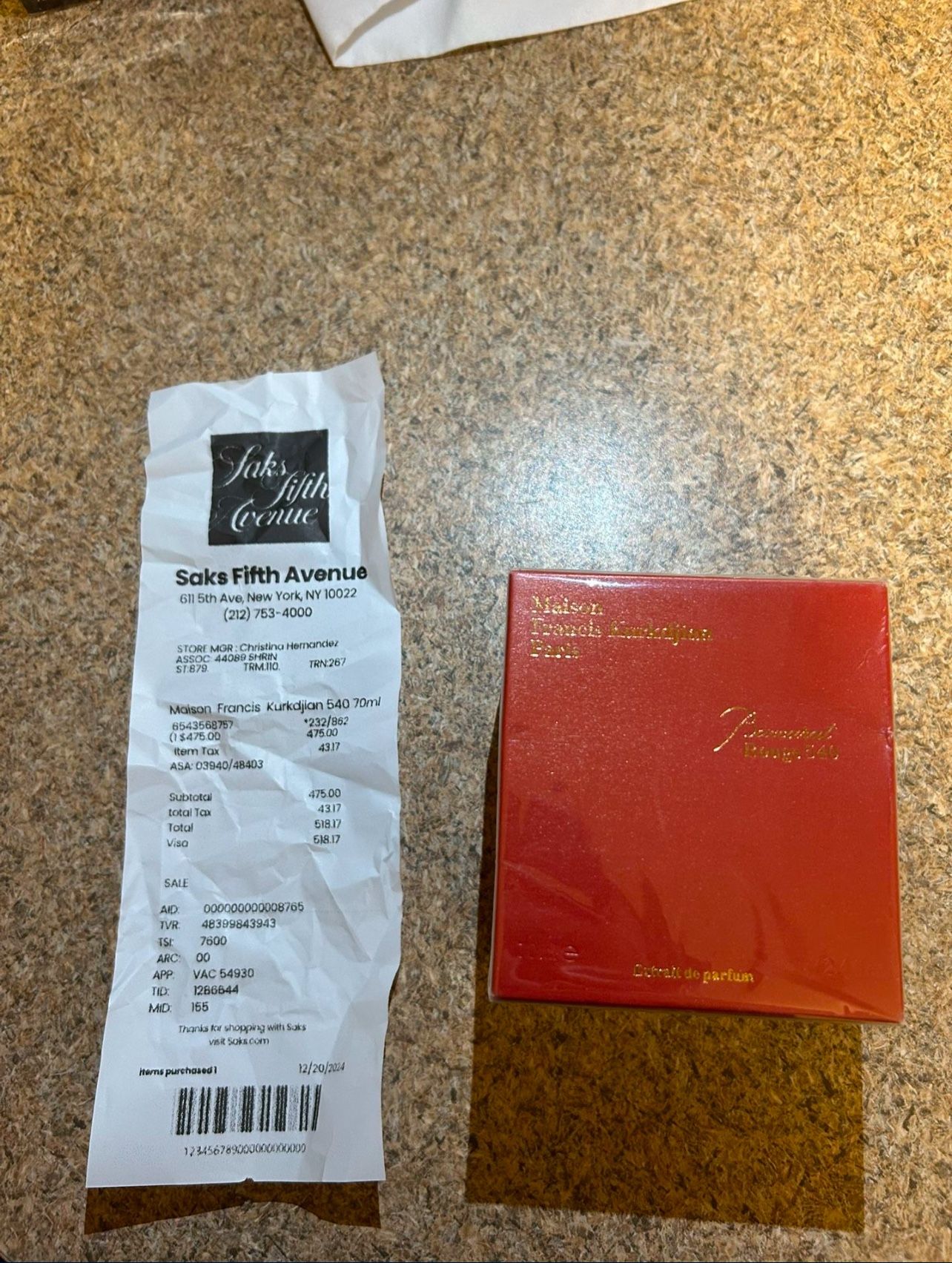 Baccarat Rouge 540