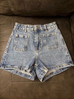 90s high waisted denim shorts