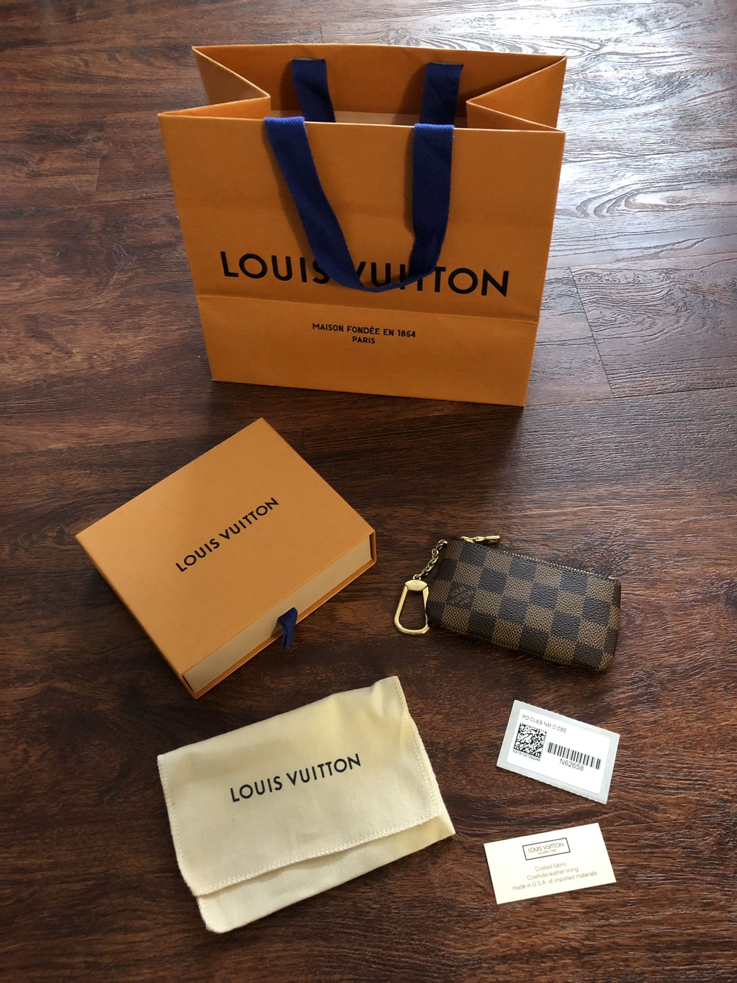 Authentic Louis Vuitton N62658 KEY POUCH