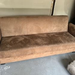 Folding Couch Turn Into Bed. 