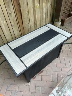 Propane outside fire pit/fireplace