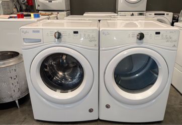 WHIRLPOOL XL CAPACITY WASHER DRYER ELECTRIC SET FREE DELIVERY